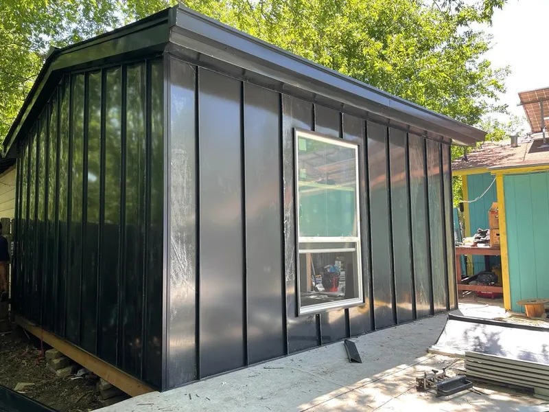 Black standing seam metal wall panels for Metal Roof Installation in Capitola